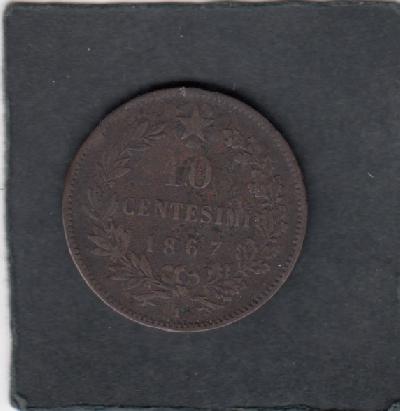 Beschrijving: 10 Centesimi EMANUELE II